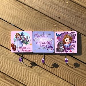 Sofia the First wall hooks